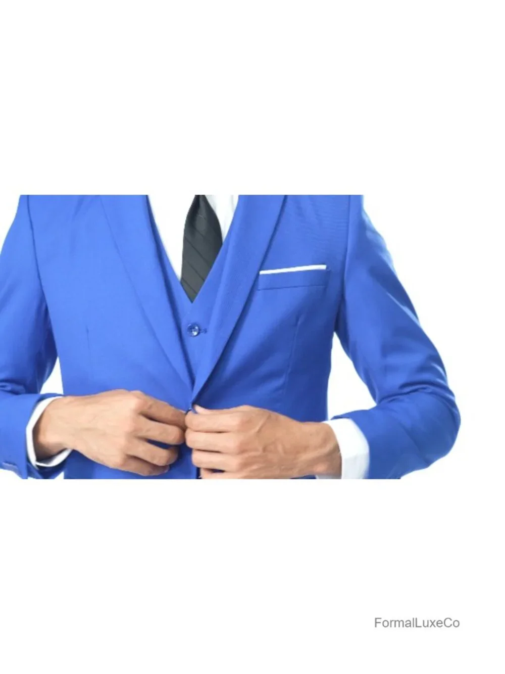 Men's Slim Fit Blazer Suit Jacket Notch Lapel Two Button